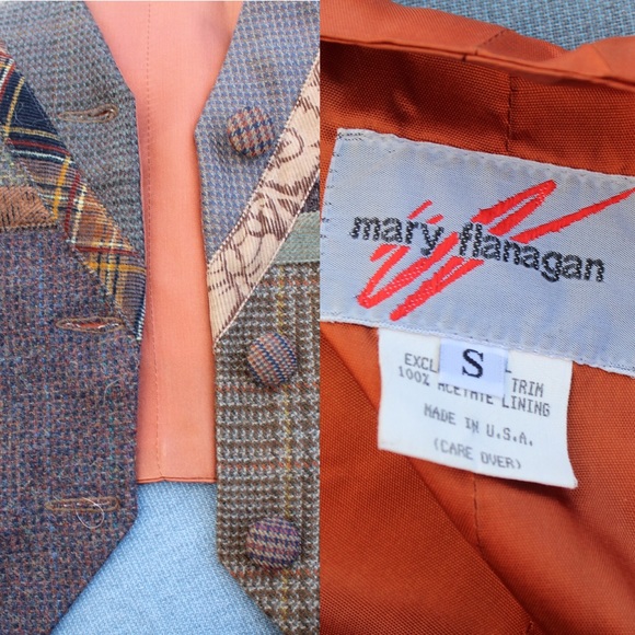 Vintage Wool Fall Vest by Mary Flanagan - Picture 6 of 6
